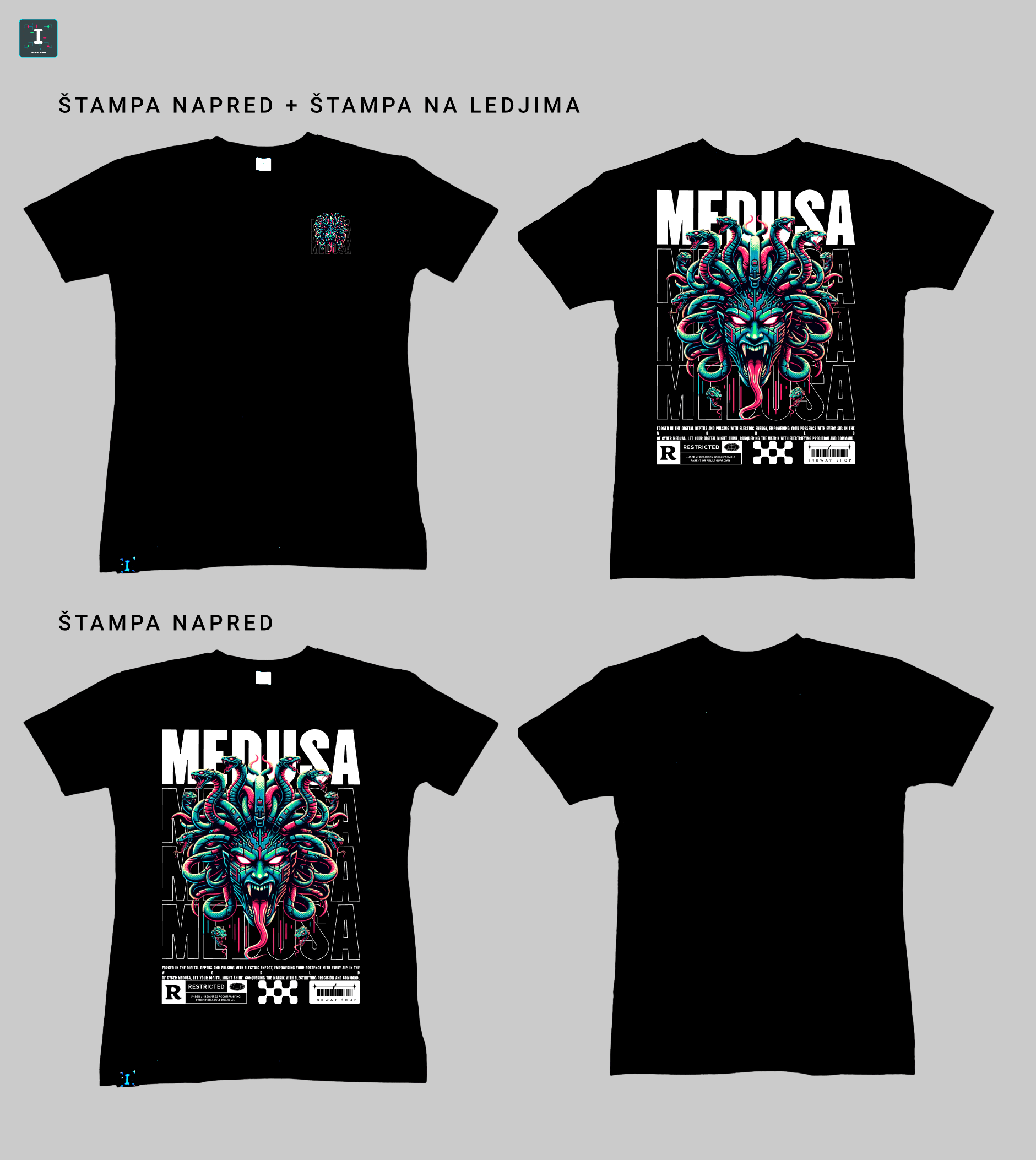 Cyber Medusa - Majica - Slika 2