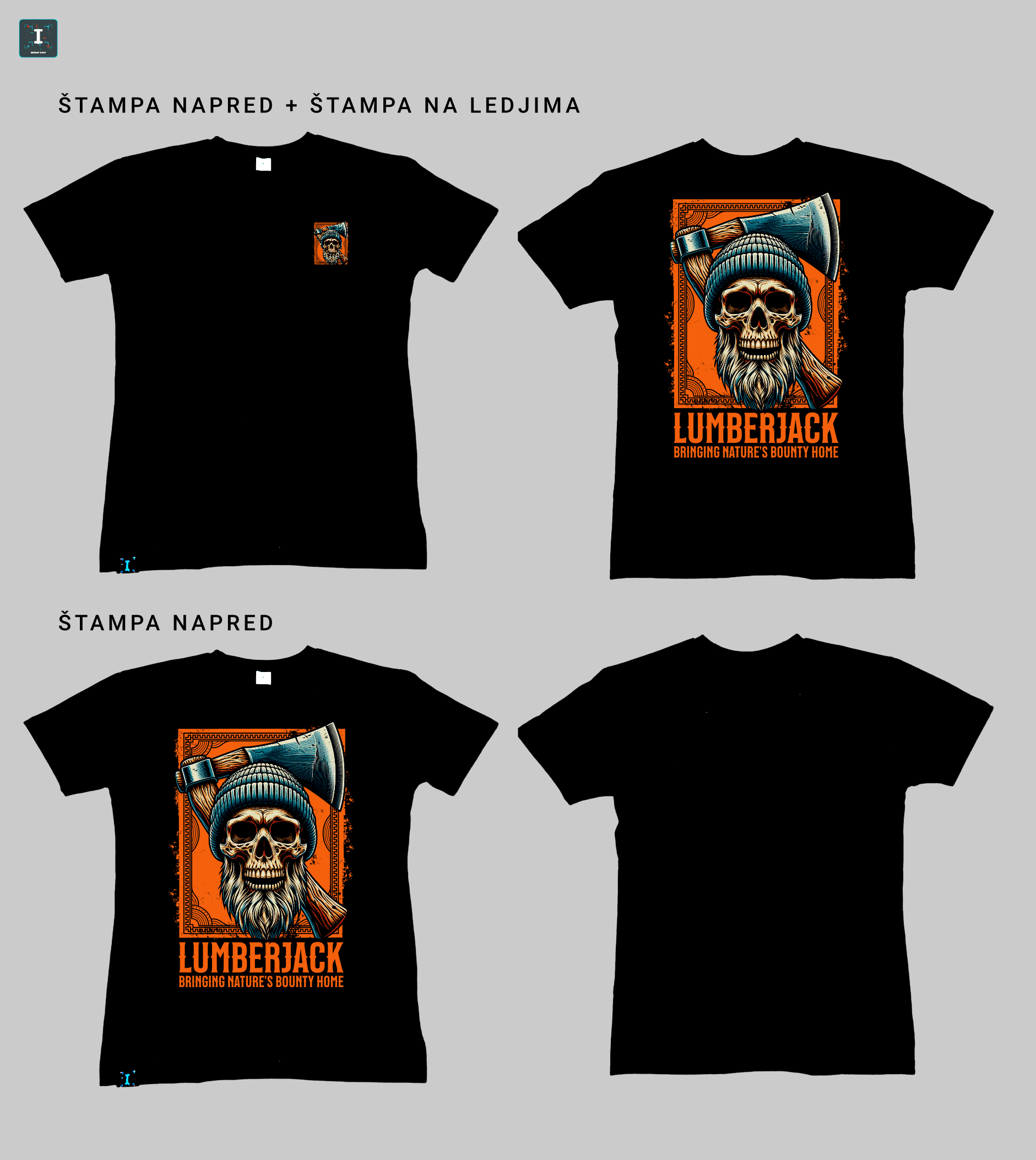 Skull Lumberjack - Majica - Slika 2
